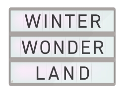 leuttafel aus Hannover mit Winter Wonder LAnd